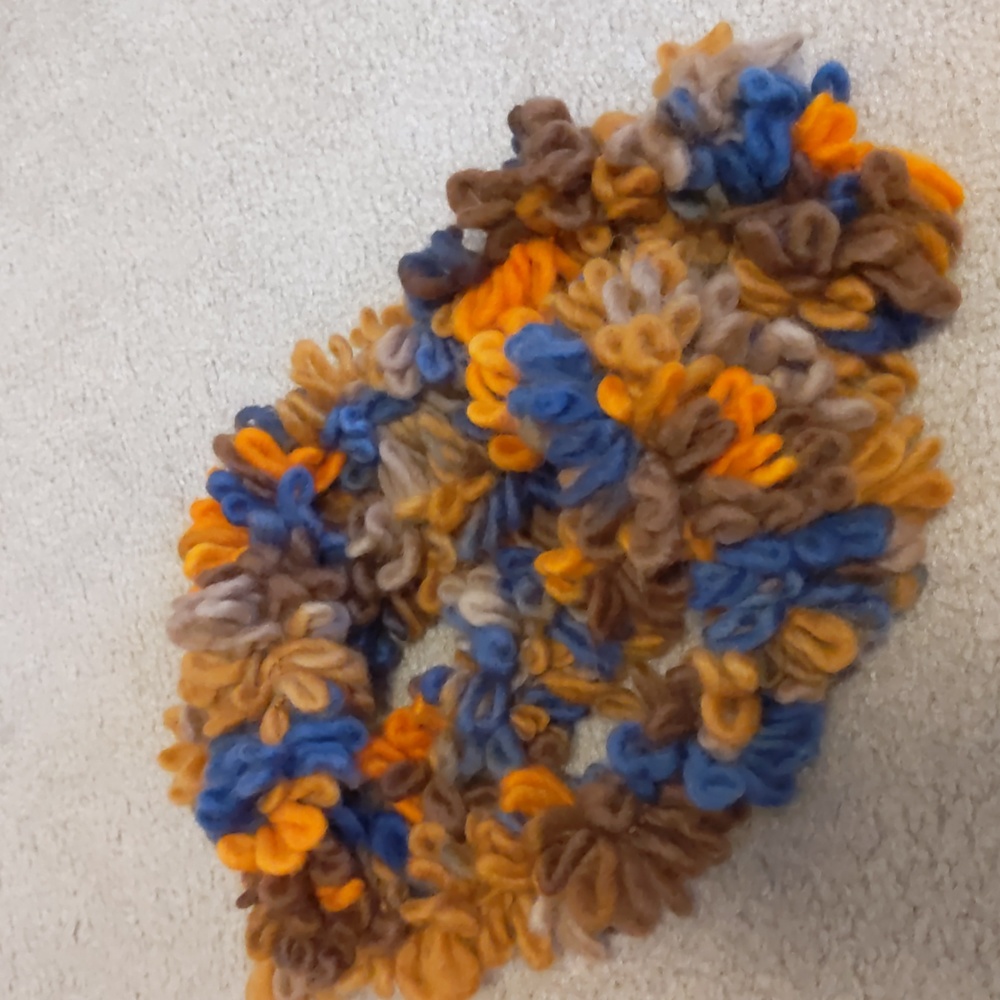 Ruffle infinity scarf